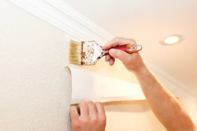 Pose de papier peint à Thénioux — revêtements muraux et toiles de verre